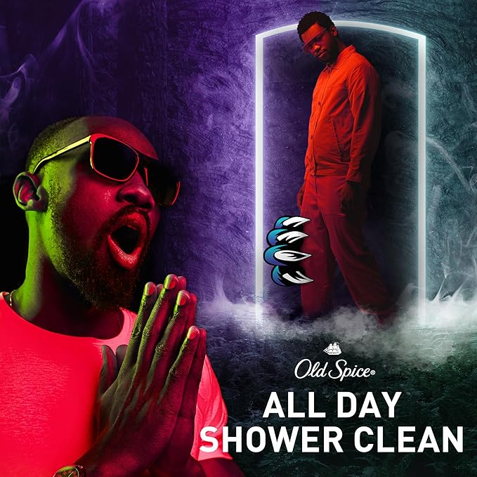 Old Spice Cleansing Body Wash for Men 3X Defense 24/7 Shower Fresh with Lasting Scent 2-in-1 Body &amp Face Wash NightPanther with Rich Warm Scent 24 oz (Pack of 4)