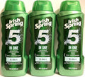 Irish Spring Body Wash &amp Shampoo - 5 in 1 - Net Wt. 18 FL OZ (532 mL) Per Bottle - Pack of 3 Bottles