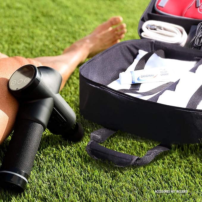 USA Gear Massage Gun Carry Case – Customizable Large Volume Interior Durable Water &amp Scratch Resistant Exterior - Compatible with Theragun Medcursor Flyby Hypervolt Massager Sharper Image et