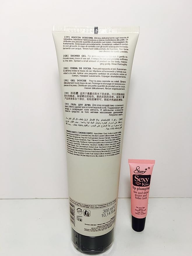 Elgon Sun Bodycare (Solorea) Shower Gel 300ml/10.14oz *Free Starry Sexy Lip Plumping Gloss tube 10ml
