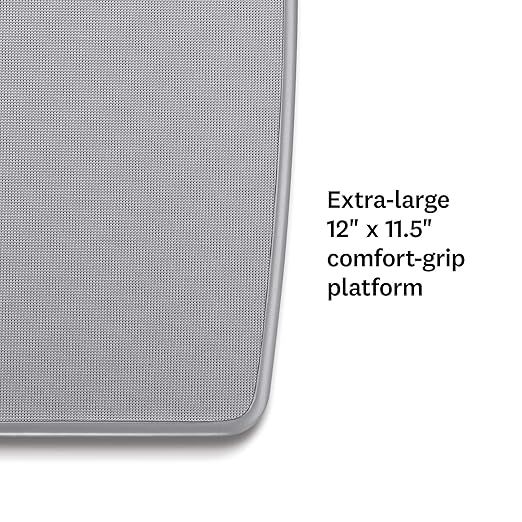 Thinner by Conair Bathroom Scale for Body Weight Extra-Large Analog Scale Measures Weight Up to 330 Lbs. in Silver