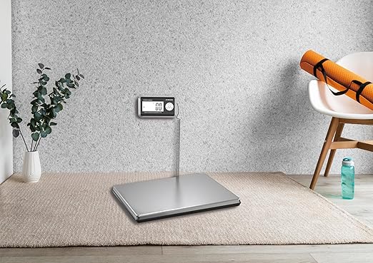 Shipping Scales 440lbs x 1.76oz Stainless Steel Large PlatformSmall BusinessSuperlight High Accurate Postal Scales for Shipping PackagesPost OfficesLuggage Scale Battery and Adapter