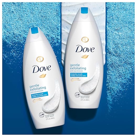 Dove Body Wash Instantly Reveals Visibly Smoother Skin Gentle Exfoliating Effectively Washes Away Bacteria While Nourishing Your Skin 22 oz 2 Count